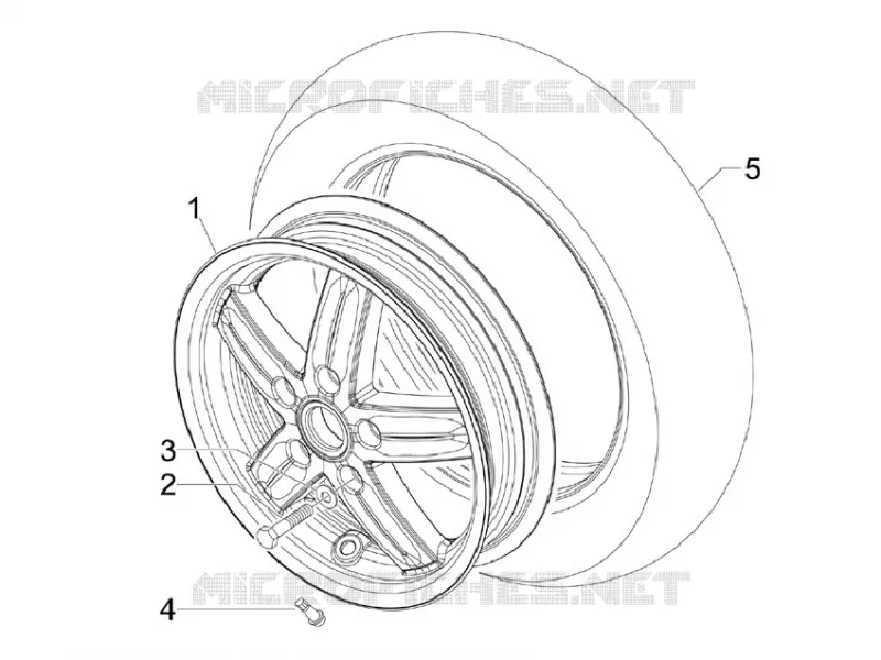 Roue avant VESPA VESPA-SCOOTER 150 S 2013  S 4T ie E3