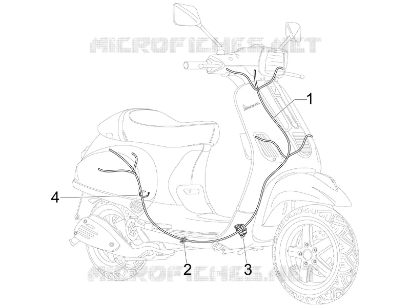 Faisceau de câbles principal VESPA VESPA-SCOOTER 50 S 2012  S 2T College