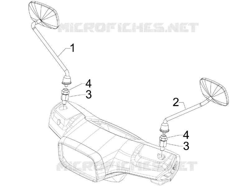 Rétroviseur/s VESPA VESPA-SCOOTER 50 S 2010  S 4T 2V 25 Km/h
