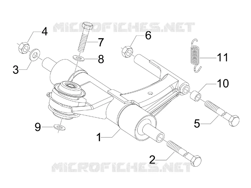Bras oscillant VESPA VESPA-SCOOTER 50 S 2012  S 4T 4V College
