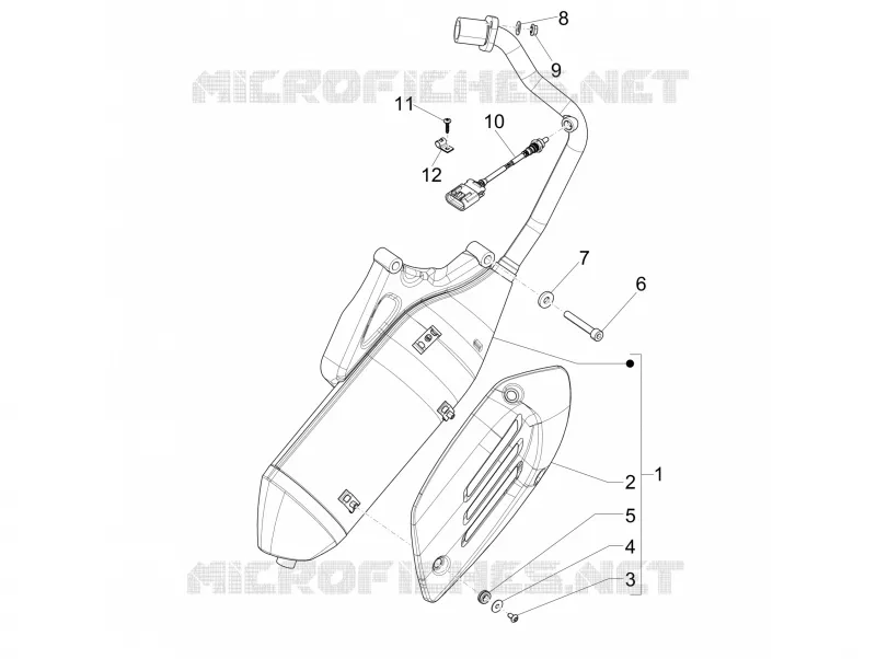 Silencieux VESPA VESPA-SCOOTER 125 SPRINT 2014  Sprint 4T 3V ie