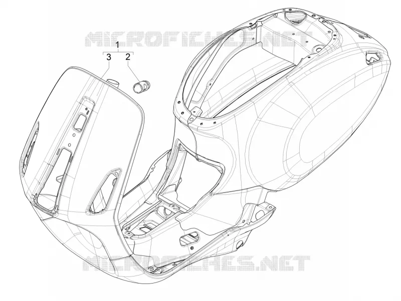 Châssis/coque VESPA VESPA-SCOOTER 150 SPRINT 2015  Sprint 4T 3V ie