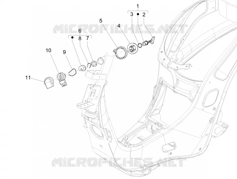 Serrures VESPA VESPA-SCOOTER 150 SPRINT 2015  Sprint 4T 3V ie