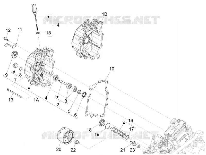Couvercle volant magnetique - Filtre à huile PIAGGIO PIAGGIO-SCOOTER 125 BEVERLY 2011  Beverly RST 4T 4V ie E3