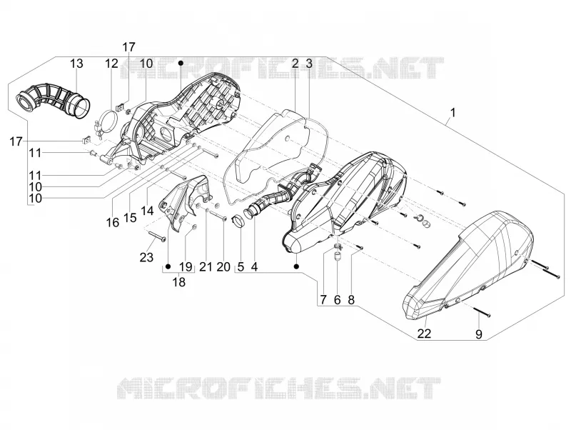 Filtre à air PIAGGIO PIAGGIO-SCOOTER 125 BEVERLY 2015  Beverly RST 4T 4V ie E3