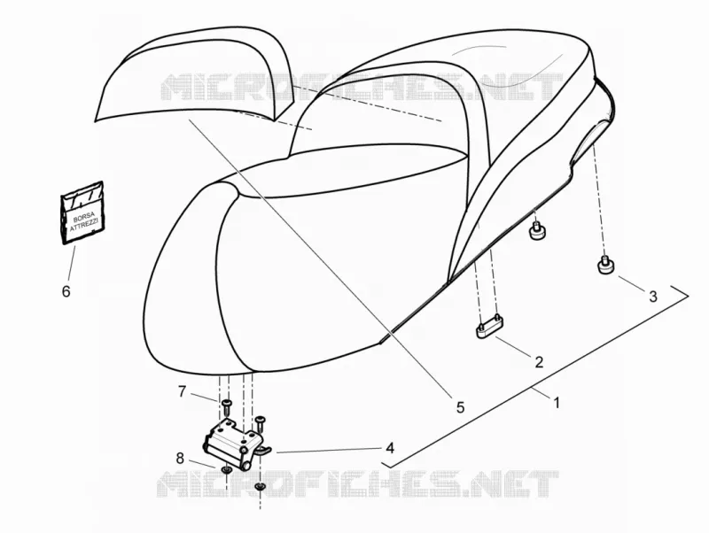 Selle/sieges PIAGGIO PIAGGIO-SCOOTER 125 BEVERLY 2011  Beverly RST 4T 4V ie E3