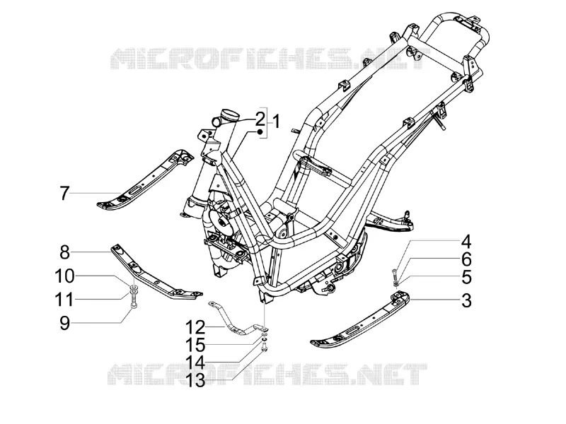 Châssis/coque PIAGGIO PIAGGIO-SCOOTER 250 BV 2007  BV