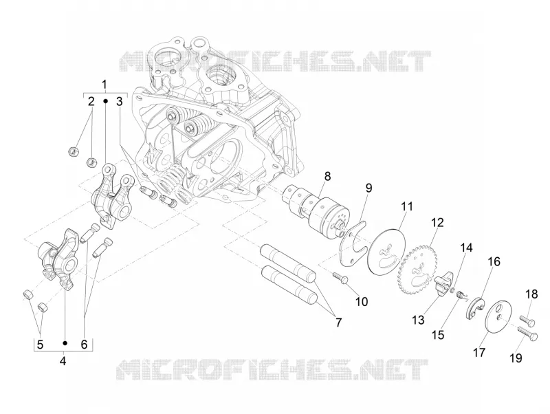 Groupe support balanciers PIAGGIO PIAGGIO-SCOOTER 300 BEVERLY 2017  Beverly ie ABS E4