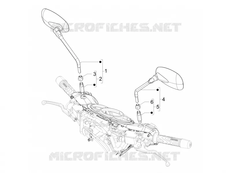 Rétroviseur/s PIAGGIO PIAGGIO-SCOOTER 300 BEVERLY 2017  Beverly ie ABS E4