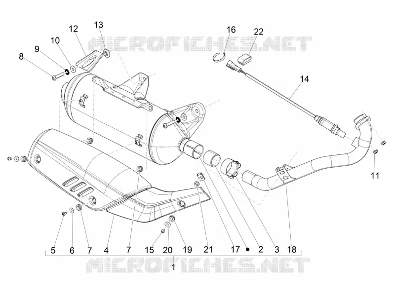 Silencieux PIAGGIO PIAGGIO-SCOOTER 300 BEVERLY 2017  Beverly ie ABS E4