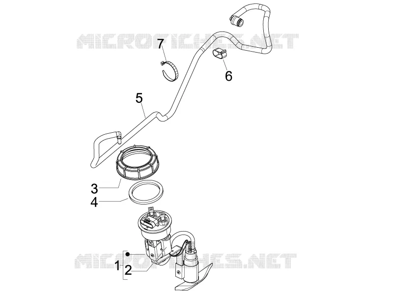Instalation de l'alimentation PIAGGIO PIAGGIO-SCOOTER 300 BEVERLY 2015  BEVERLY RST/S 4T 4V IE E3