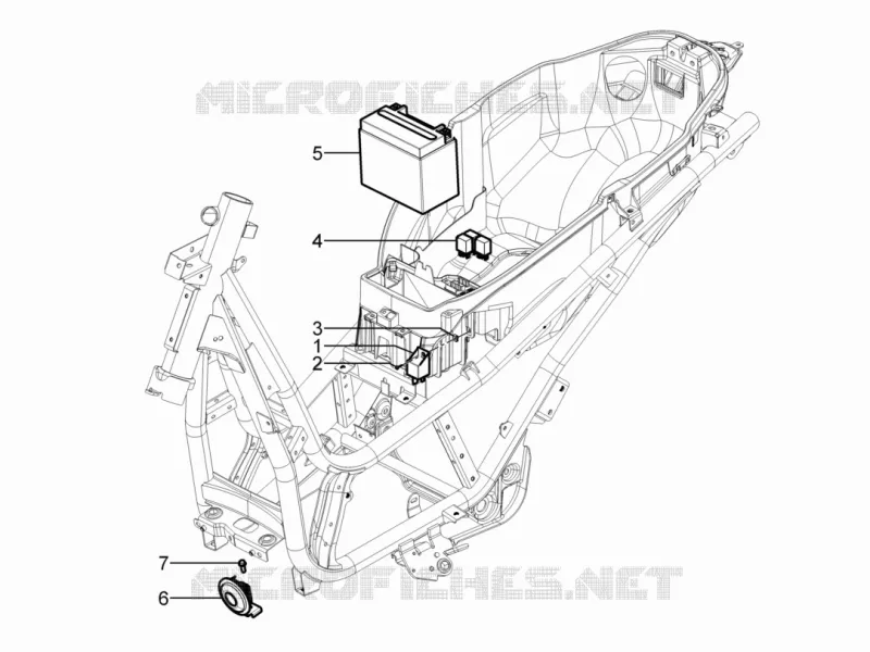 Relais - Batterie - Avertisseur sonore PIAGGIO PIAGGIO-SCOOTER 300 BEVERLY 2015  BEVERLY RST/S 4T 4V IE E3