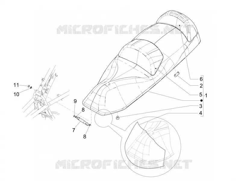 Selle/sieges PIAGGIO PIAGGIO-SCOOTER 500 MP3 2016  MP3 500 Business