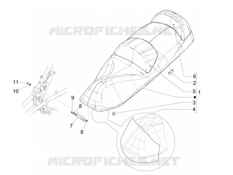 Selle/sieges PIAGGIO PIAGGIO-SCOOTER 500 MP3 2015  MP3 500 Sport