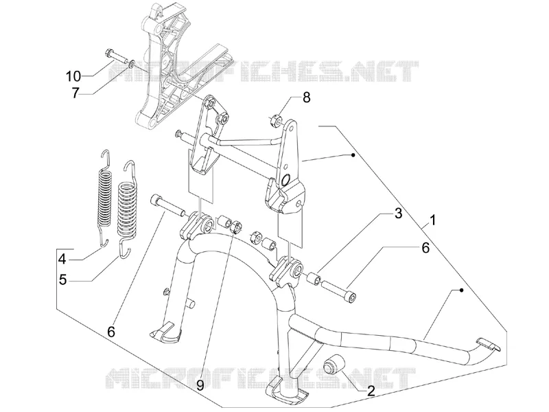 Béquille/s PIAGGIO PIAGGIO-SCOOTER 500 MP3 2011  MP3 500 Sport