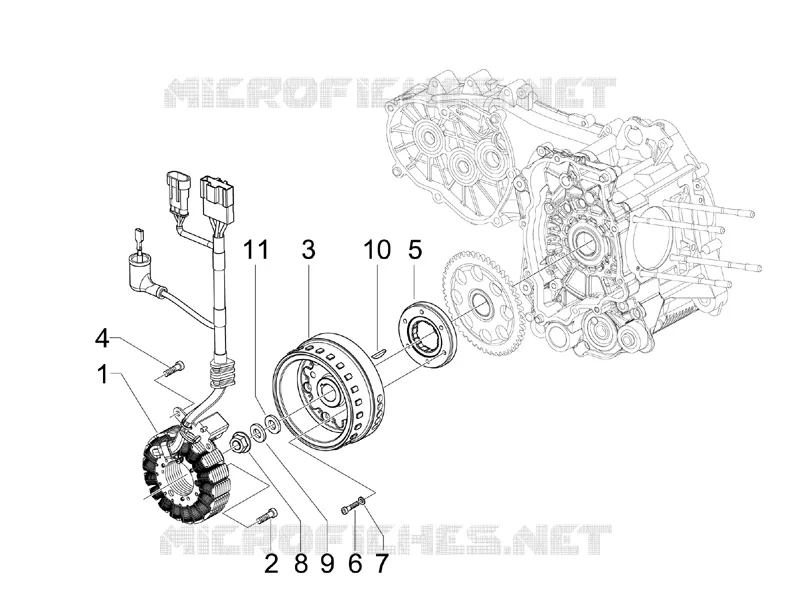 Volant magnetique PIAGGIO PIAGGIO-SCOOTER 500 MP3 2013  MP3 500 Business
