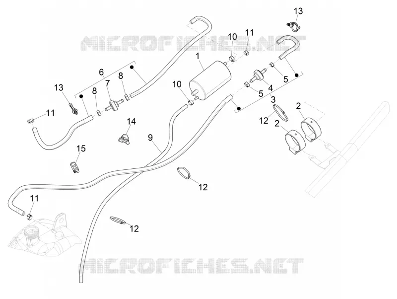 Anti-percolation system PIAGGIO PIAGGIO-SCOOTER 500 MP3 2017  MP3 500 Sport ABS E4