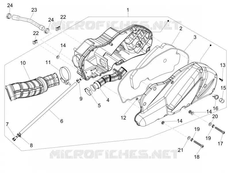 Filtre à air PIAGGIO PIAGGIO-SCOOTER 500 MP3 2017  MP3 500 Business E4