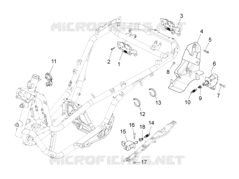 Serrures PIAGGIO PIAGGIO-SCOOTER 500 MP3 2011  MP3 500 Sport