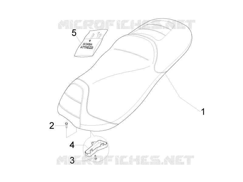 Selle/sieges PIAGGIO PIAGGIO-SCOOTER 500 MP3 2010  MP3 500 Sport