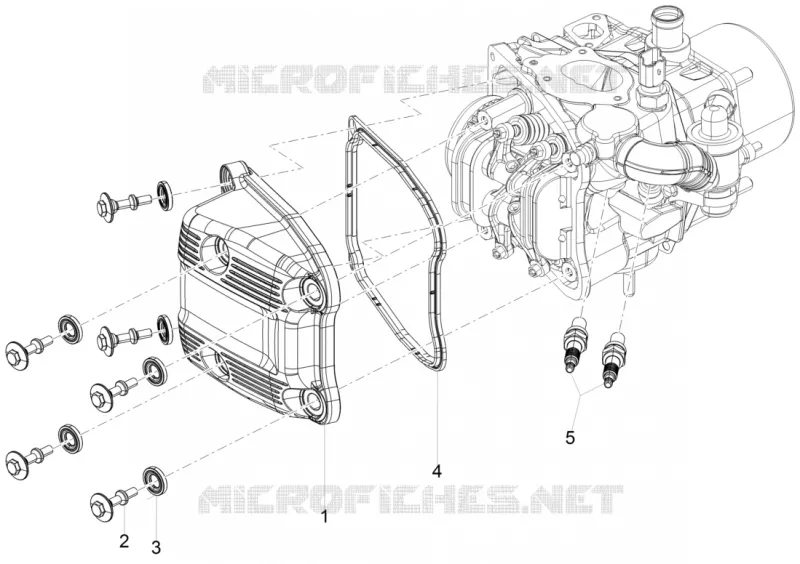 Couvercle culasse PIAGGIO PIAGGIO-SCOOTER 500 MP3 2015  MP3 500 Business ABS E3-E4