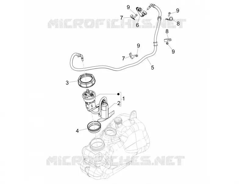 Instalation de l'alimentation PIAGGIO PIAGGIO-SCOOTER 500 MP3 2017  MP3 500 Business ABS E3-E4