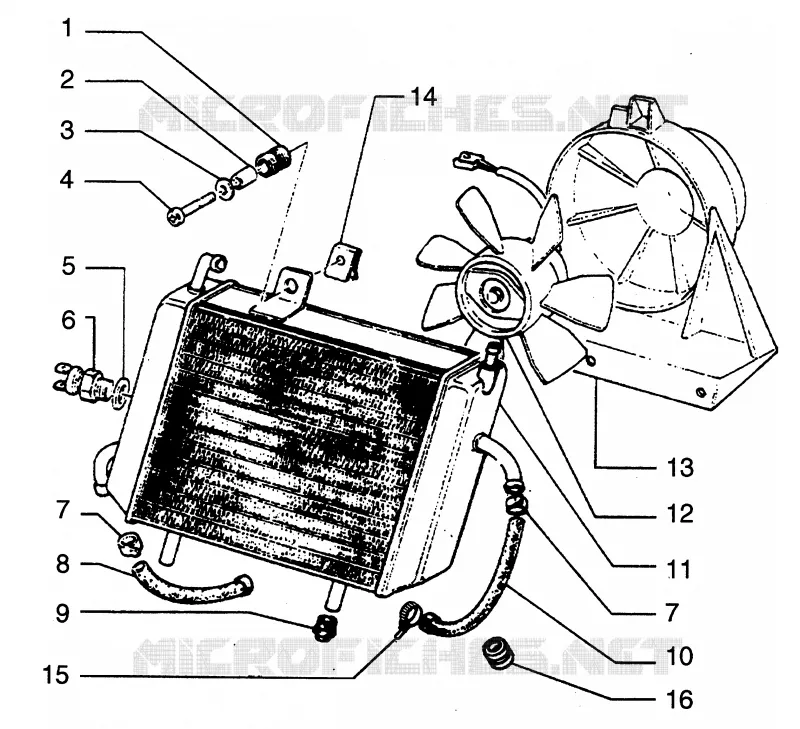 Radiateur PIAGGIO PIAGGIO-SCOOTER 250 HEXAGON Other year  Hexagon GT