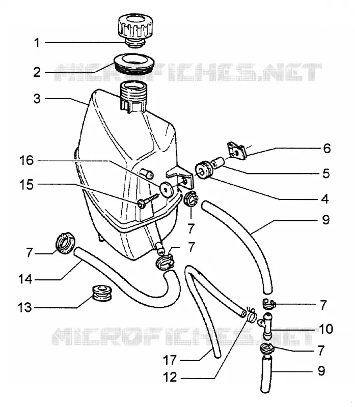 Vase d''expansion PIAGGIO PIAGGIO-SCOOTER 250 HEXAGON Other year  Hexagon GT
