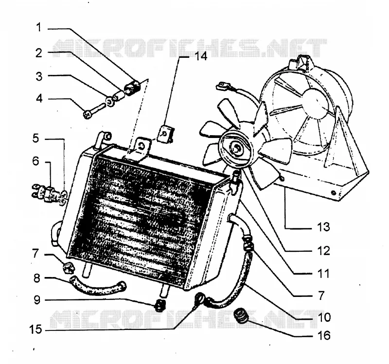 Radiateur PIAGGIO PIAGGIO-SCOOTER 250 HEXAGON Other year  Hexagon GT
