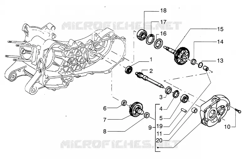 Axe de roue PIAGGIO PIAGGIO-SCOOTER 125 HEXAGON 1999  HEXAGON LX4