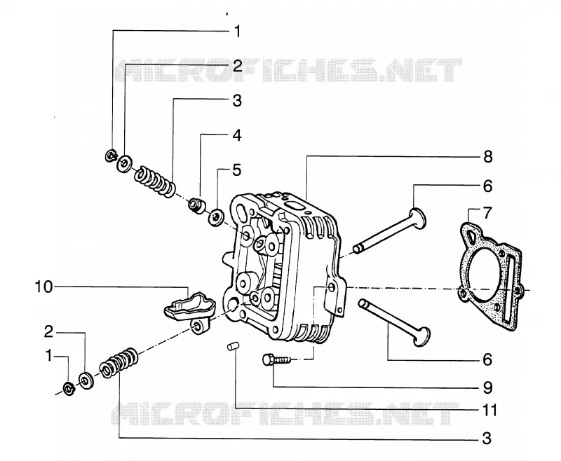 Culasse - soupapes PIAGGIO PIAGGIO-SCOOTER 125 HEXAGON 2000  HEXAGON LX4