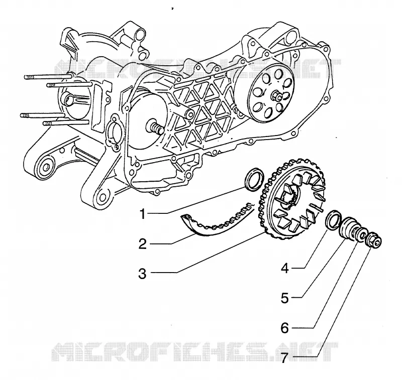 Demi-poulie motrice PIAGGIO PIAGGIO-SCOOTER 125 HEXAGON 1998  HEXAGON LX4