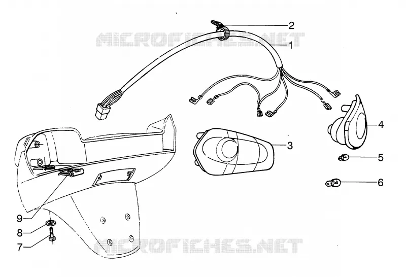Feux arriere PIAGGIO PIAGGIO-SCOOTER 125 HEXAGON 2000  HEXAGON LX4