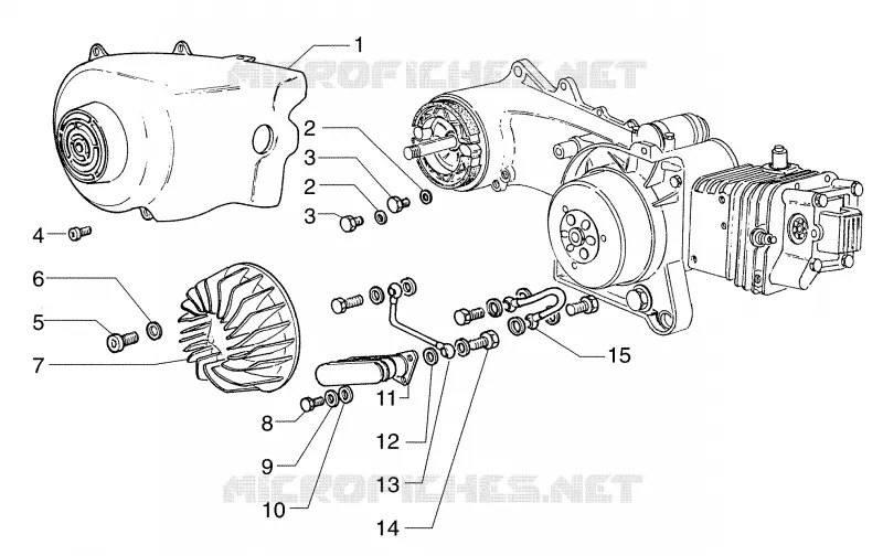 Radiateur huile PIAGGIO PIAGGIO-SCOOTER 125 SFERA 1998  Sfera 125