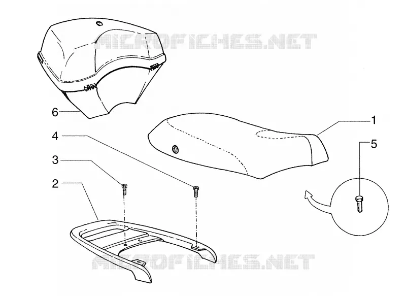 Selle PIAGGIO PIAGGIO-SCOOTER 125 SFERA 1998  Sfera 125