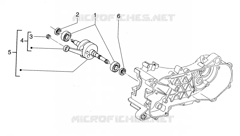 Arbre moteur PIAGGIO PIAGGIO-SCOOTER 125 SKIPPER Other year  Skipper 125
