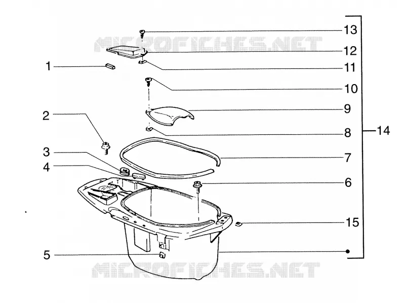 Compart.p-casque PIAGGIO PIAGGIO-SCOOTER 150 SKIPPER Other year  Skipper 150