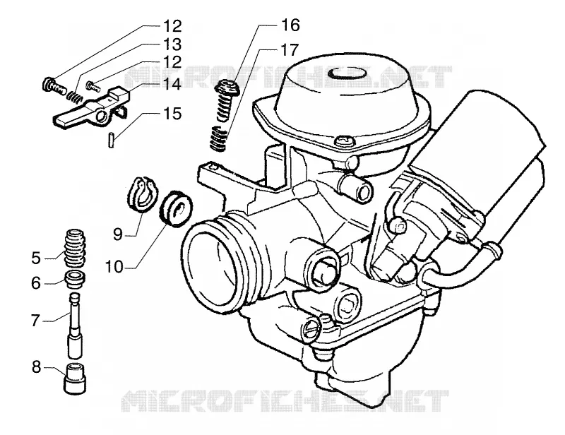 Carburateur PIAGGIO PIAGGIO-SCOOTER 125 SUPER-HEXAGON Other year  Super Hexagon GTX 12