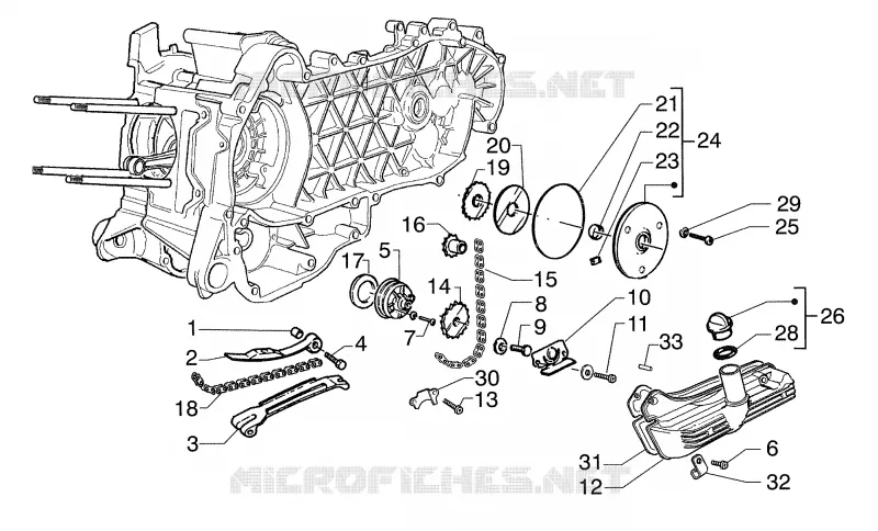 Pompe huile PIAGGIO PIAGGIO-SCOOTER 125 SUPER-HEXAGON Other year  Super Hexagon GTX 12