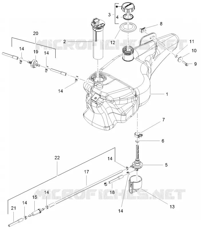 Réservoir carburant PIAGGIO PIAGGIO-SCOOTER 150 LIBERTY 2011  Liberty 4T 2V E3 PTT