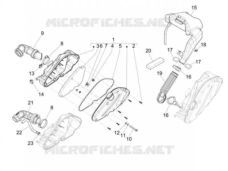 Filtre à air PIAGGIO PIAGGIO-SCOOTER 150 LIBERTY 2013  Liberty 4T 3V ie LEM