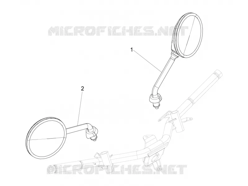 Rétroviseur/s PIAGGIO PIAGGIO-SCOOTER 150 LIBERTY 2013  Liberty 4T 3V ie LEM