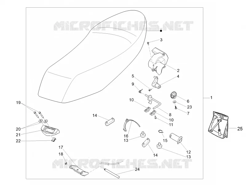 Selle/sieges PIAGGIO PIAGGIO-SCOOTER 150 LIBERTY 2014  Liberty 4T 3V ie LEM