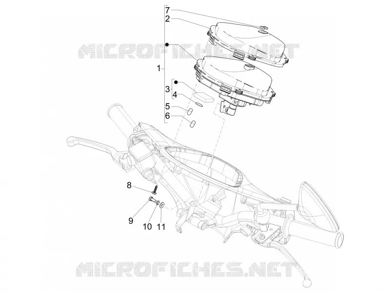 Groupe instruments - Cruscotto PIAGGIO PIAGGIO-SCOOTER 150 LIBERTY 2013  Liberty 4T 3V ie LEM