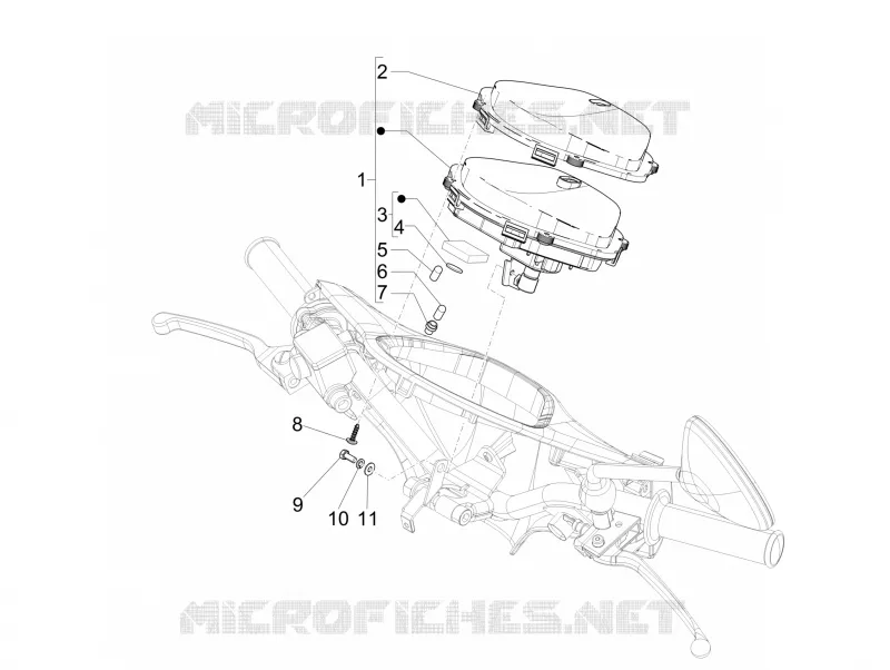 Groupe instruments - Cruscotto PIAGGIO PIAGGIO-SCOOTER 150 LIBERTY 2012  Liberty 4T E3 MOC