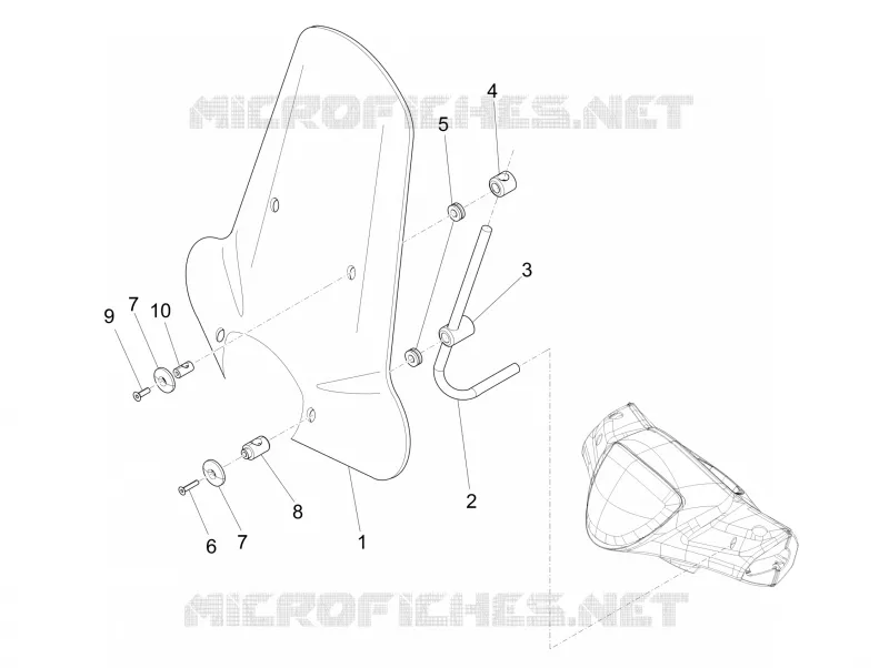 Pare-brise - Glaces PIAGGIO PIAGGIO-SCOOTER 150 LIBERTY 2011  Liberty 4T E3 MOC