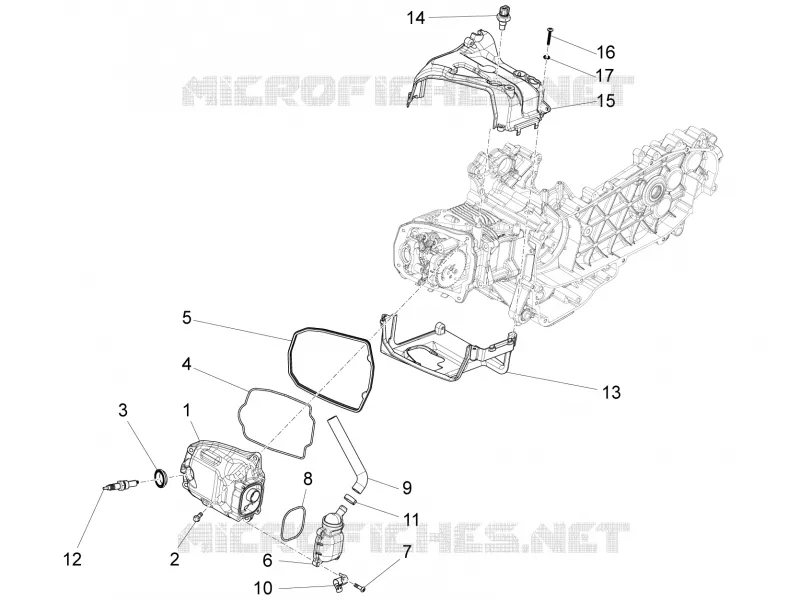 Couvercle culasse PIAGGIO PIAGGIO-SCOOTER 150 LIBERTY 2016  Liberty iGet 4T 3V ie ABS