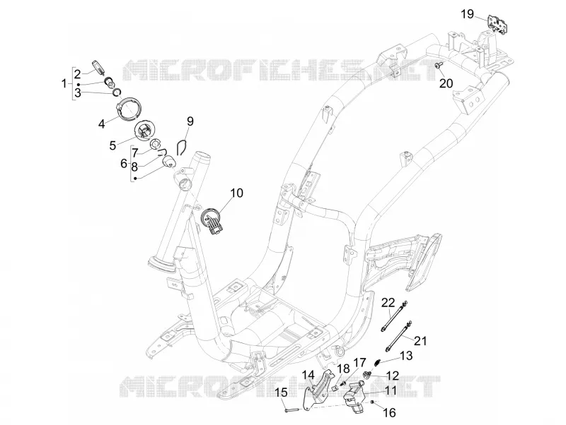 Serrures PIAGGIO PIAGGIO-SCOOTER 150 LIBERTY 2016  Liberty iGet 4T 3V ie ABS
