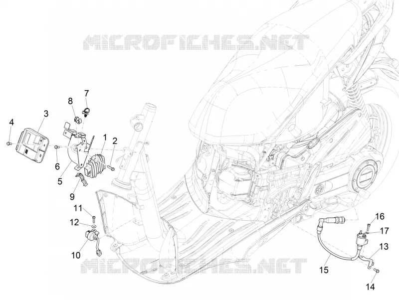 Régulateurs de tension - Centrales electroniques - Bobine H.T. PIAGGIO PIAGGIO-SCOOTER 50 LIBERTY 2018  Liberty iGet 4T 3V E4