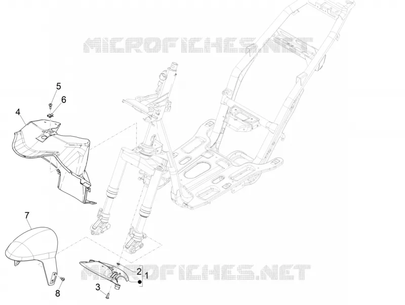 Wheel huosing - Mudguard PIAGGIO PIAGGIO-SCOOTER 50 NRG 2018  NRG Power 50 H2O